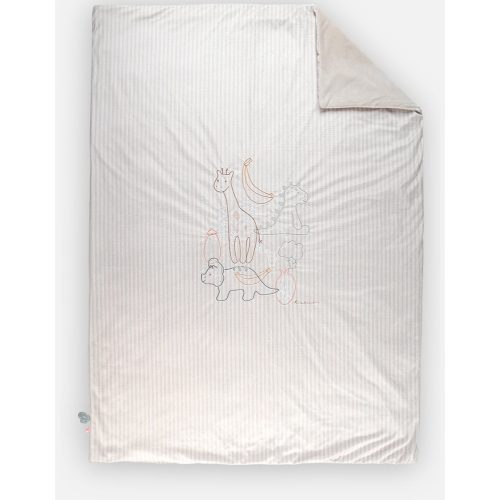 Couverture Veloudoux Tiga & Stegi BEIGE Noukie's