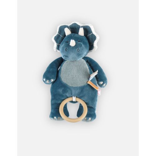 Peluche Mini-Musical Veloudoux Dino Ops Tiga & Stegi BLEU Noukie's