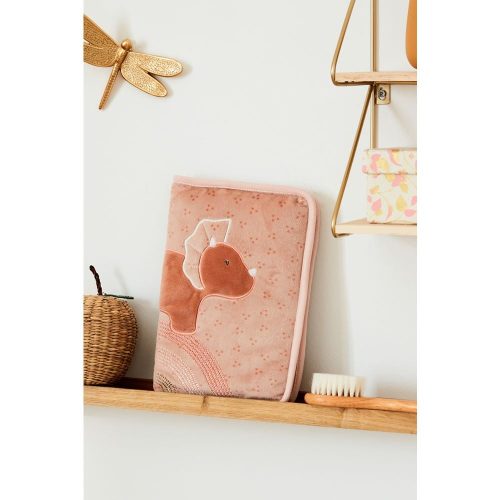 Protège carnet de santé veloudoux Pop ROSE Noukie's