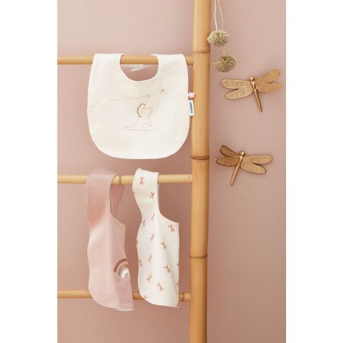 Lot de 3 bavoirs jersey Pop ROSE Noukie's