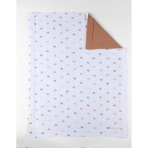 Couverture mousseline M&m25 BLANC Noukie's