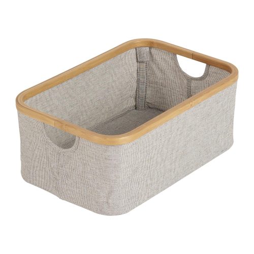 Panier de toilette Coton/Bambou GRIS Quax
