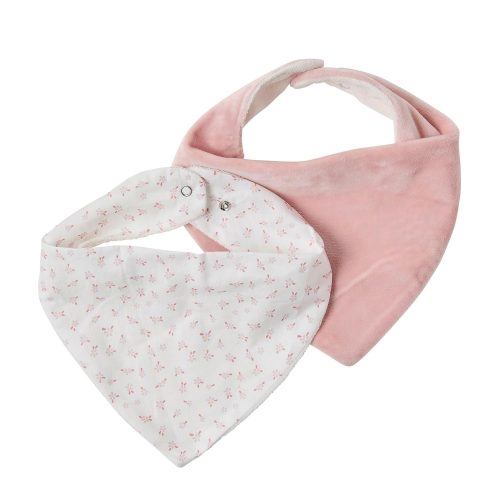 Lot de 2 bavoirs bandana Alice et Pomme ROSE Nattou