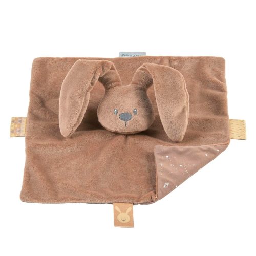 Doudou Lapidou Glow avec motif imprimé MARRON Nattou