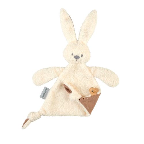 Doudou Lapidou Teddy triangle Glow BLANC Nattou