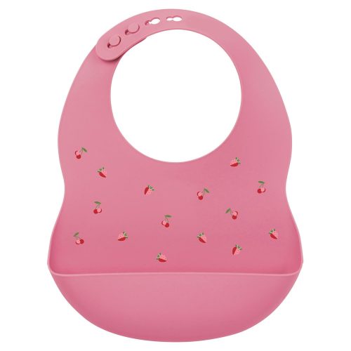 Bavoir imprimé silicone ROSE Nattou