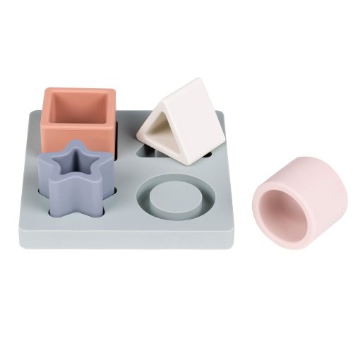Jeu puzzle à formes silicone BEIGE Nattou