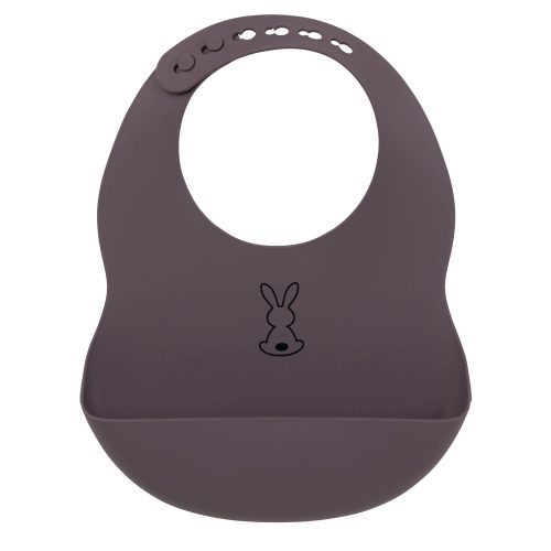 Bavoir silicone GRIS Nattou