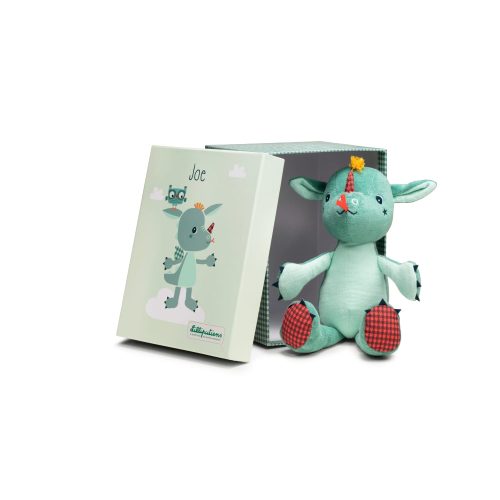 Peluche caline éco Joe VERT Lilliputiens