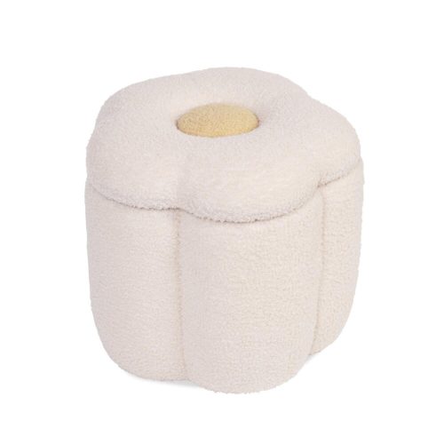 Pouf flowers BLANC Childhome