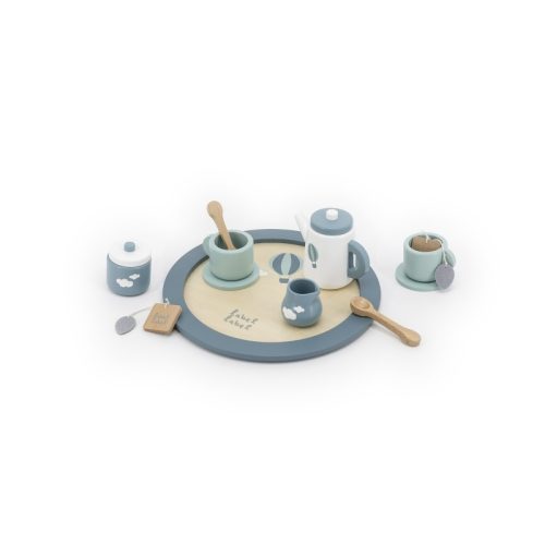 Service à thé en bois VERT Label Label