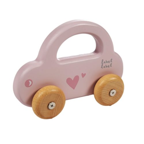 Petite voiture en bois ROSE Label Label