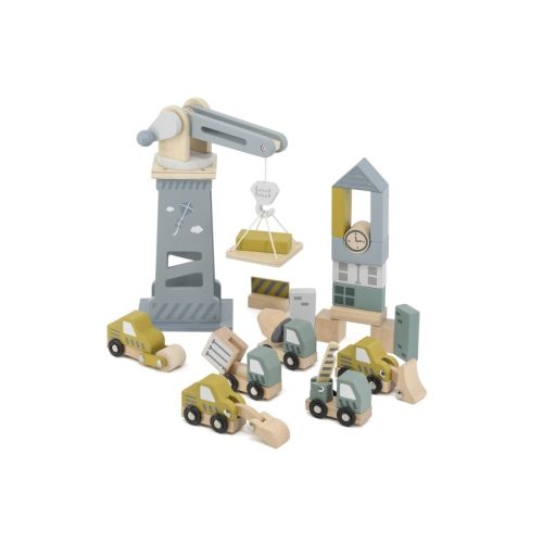 Site de construction en bois MULTICOLORE Label Label