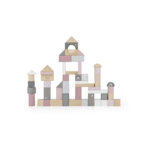 Blocs de bois 50pcs ROSE Label Label