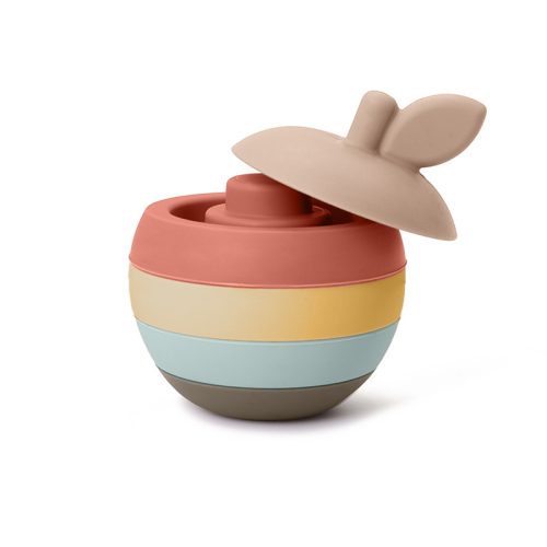 Pomme à empiler en silicone 5 pces MULTICOLORE BB&Co