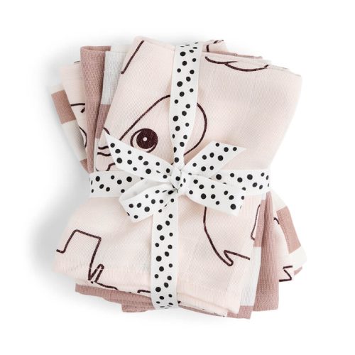 5 Lingettes en tissu Gots Deer friends ROSE Done by Deer