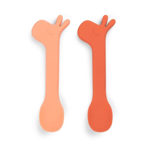 2 cuillères silicone Lalee ORANGE Done by Deer