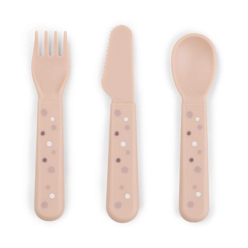 3 couverts happy dots Foodie ROSE Done by Deer