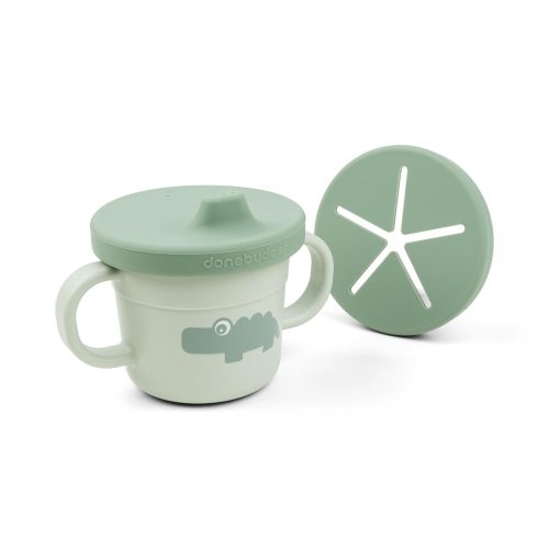 Tasse d'apprentissage et snack Foodie Croco VERT Done by Deer