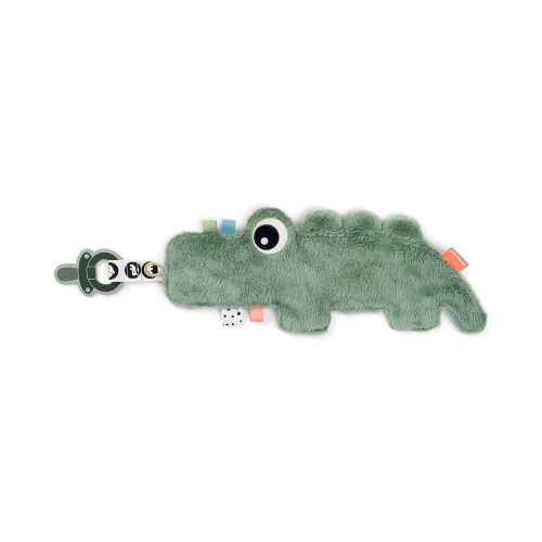 Doudou attache-sucette Croco VERT Done by Deer
