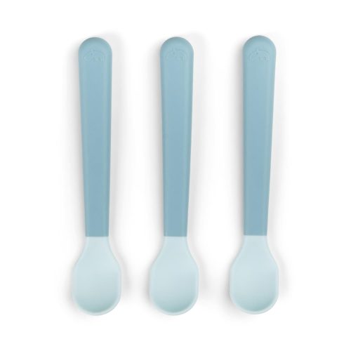 Cuillère bébé Foodie Easy-grip lot de 3 BLEU Done by Deer