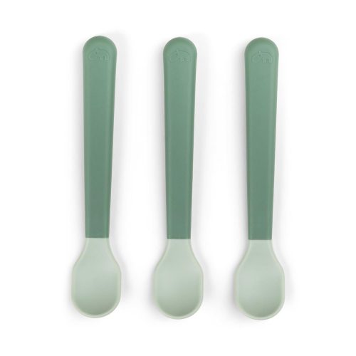 Cuillère bébé Foodie Easy-grip lot de 3 VERT Done by Deer