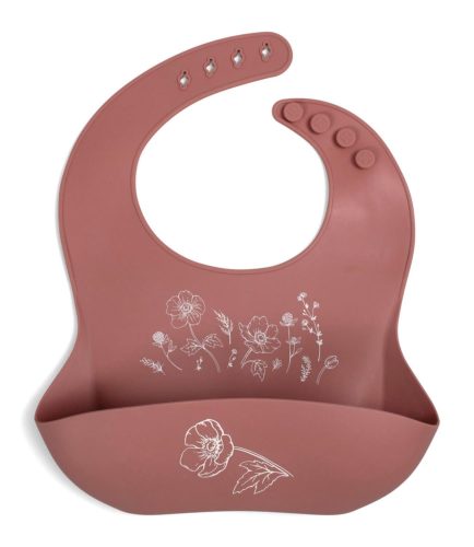Bavoir silicone imprimé Fleurs d'automne MULTICOLORE Filibabba