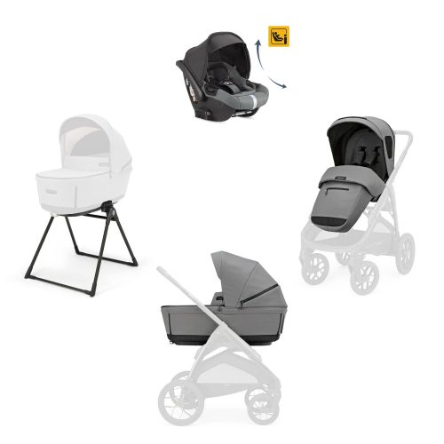 System Quattro Aptica Xt Darwin Recline GRIS Inglesina