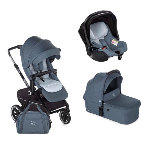 Poussette Trio Crosslight 3 avec Nacelle Sweet et Coque Koos BLEU Jané