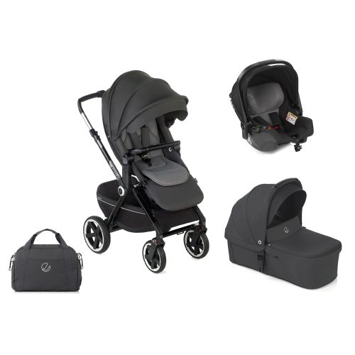 Trio Poussette Crosslight 3 avec nacelle promenade pliable Sweet + coque IKoos GRIS Jané