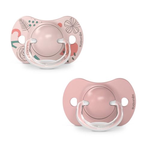 Lot de 2 sucettes symetriques walk in the park BEIGE Suavinex