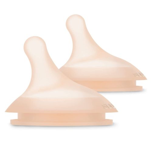 2 Tétines pour biberon anti-colique Zero.Zero BLANC Suavinex