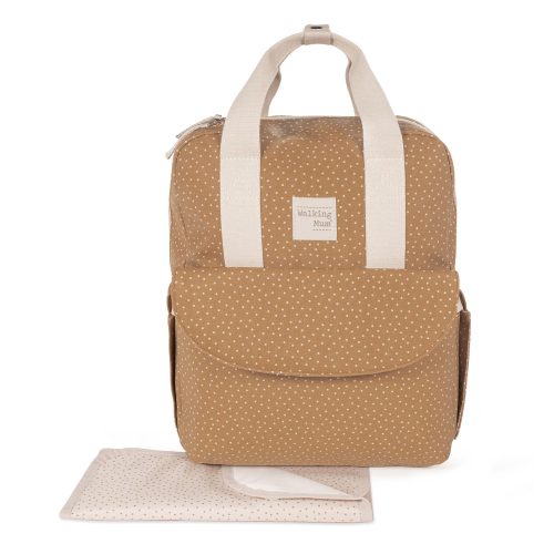 Sac à langer À pois Poppy MARRON Walking Mum