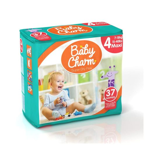 Couches Super Dry Flex Maxi 7/18 kg BLANC Babycharm