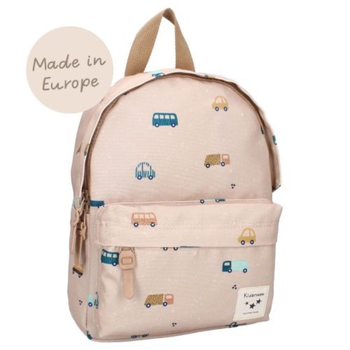 Sac à dos enfant voitures BEIGE Kidzroom