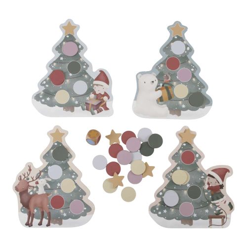 Jeu du sapin de Noël en bois FSC MULTICOLORE Little Dutch