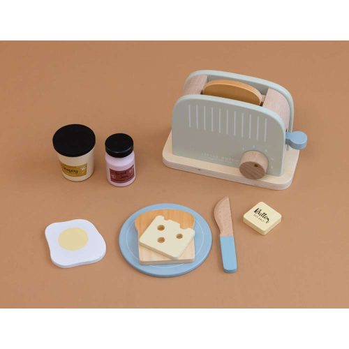 Set de grille-pain en bois FSC MULTICOLORE Little Dutch