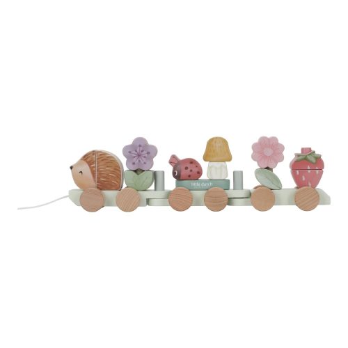 Train à blocs hérisson FSC MULTICOLORE Little Dutch