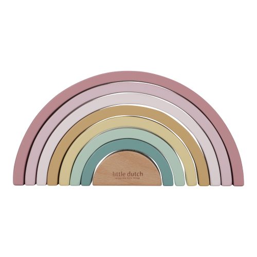 Arc-en-cielen bois FSC MULTICOLORE Little Dutch