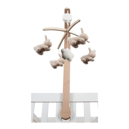 Mobile musical en bois FSC  BEIGE Little Dutch