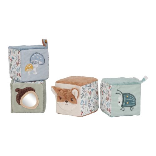Lot de 4 cubes doux  MULTICOLORE Little Dutch