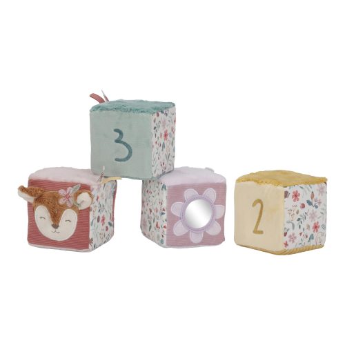 Lot de 4 cubes doux  MULTICOLORE Little Dutch