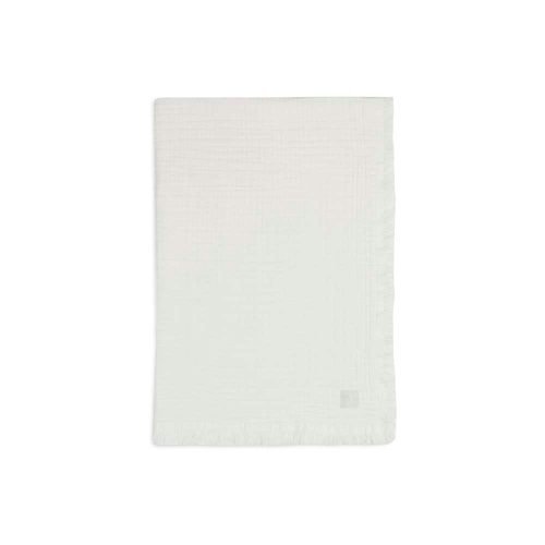 Couverture Berceau Muslin Fringe BLANC Jollein