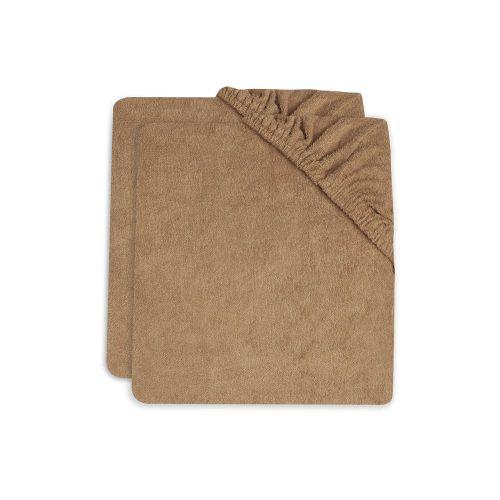 Lot de 2 housses de matelas à langer Éponge MARRON Jollein
