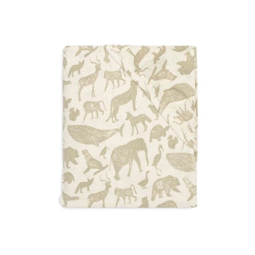 Drap-housse Jersey animals VERT Jollein