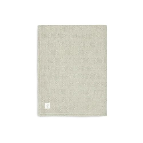 Couverture Berceau grain knit velvet VERT Jollein