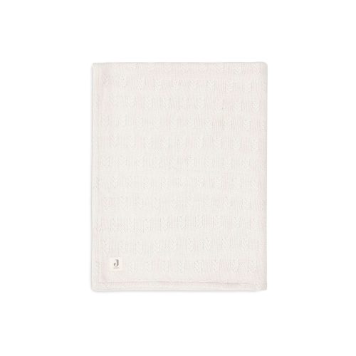Couverture Berceau grain knit velvet BLANC Jollein