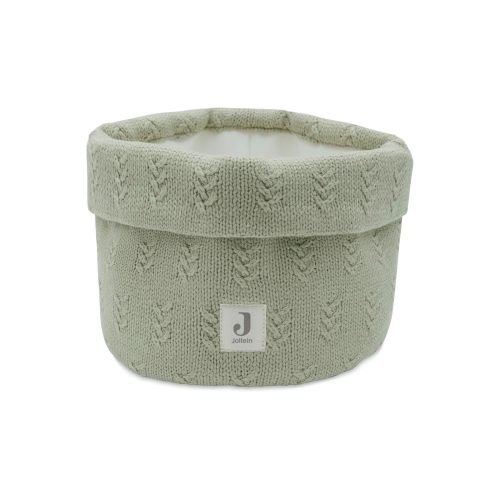 Panier de rangement grain knit VERT Jollein