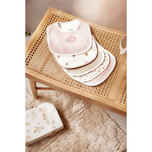 Lot de 5 Bavoirs Retro Flowers MULTICOLORE Jollein