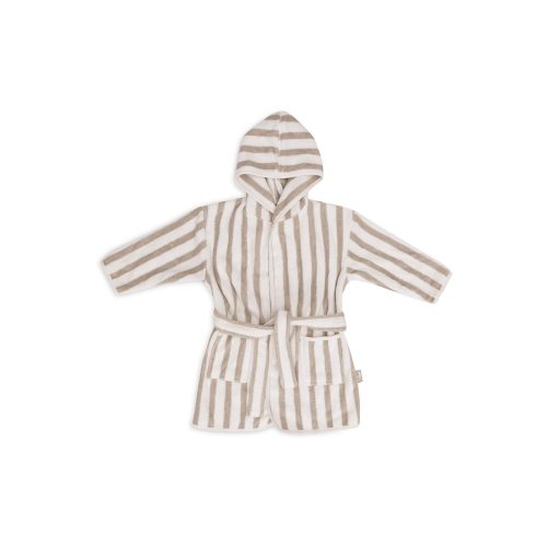 Peignoir Stripe Éponge  Gots VERT Jollein